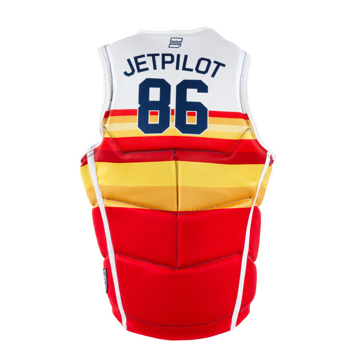 Back view of the Jetpilot Bonifay Baller Comp Vest. #color_white-hou