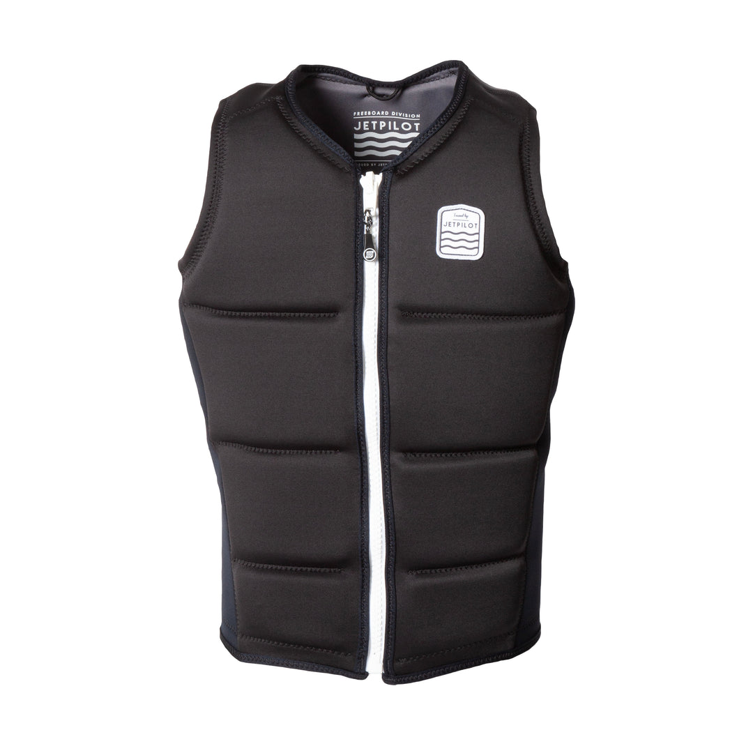 JP24148 Front view of the Jetpilot Freeboard  Comp Vest color black
