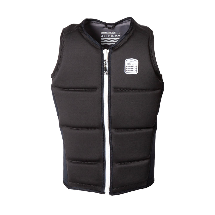 JP24148 Front view of the Jetpilot Freeboard  Comp Vest color black