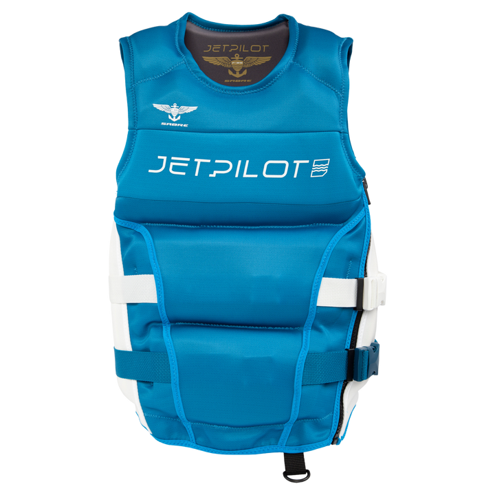 Front view of the F-86 Sabre Neoprene CGA Vest.  #color_aqua
