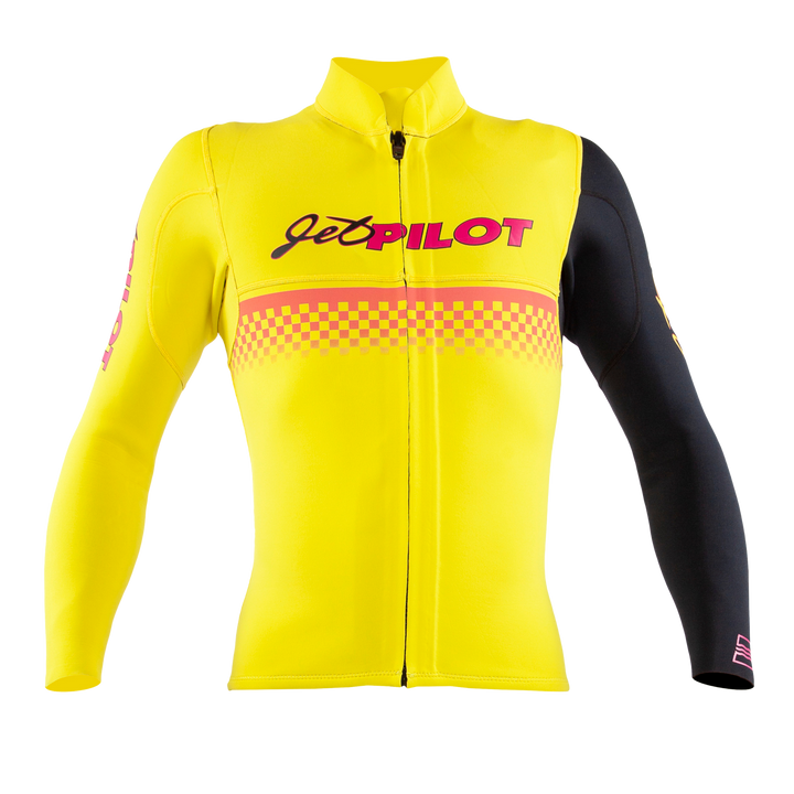 Front view Yellow and Black Vintage Jacket