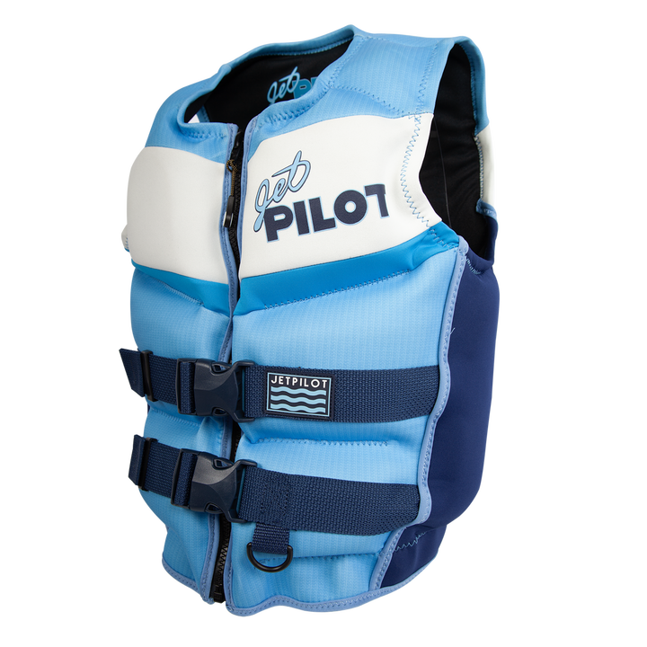 Jetpilot Youth Vintage Class CGA vest in the blue colorway..