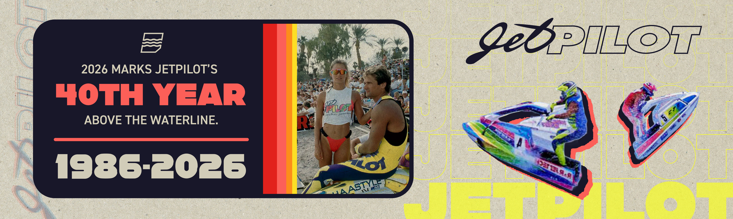 Jetpilot Vintage Class 40th year banner