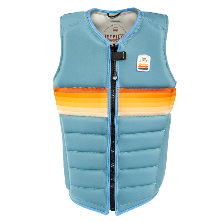 Front view of the Jetpilot Draftline Comp Vest in Stell.