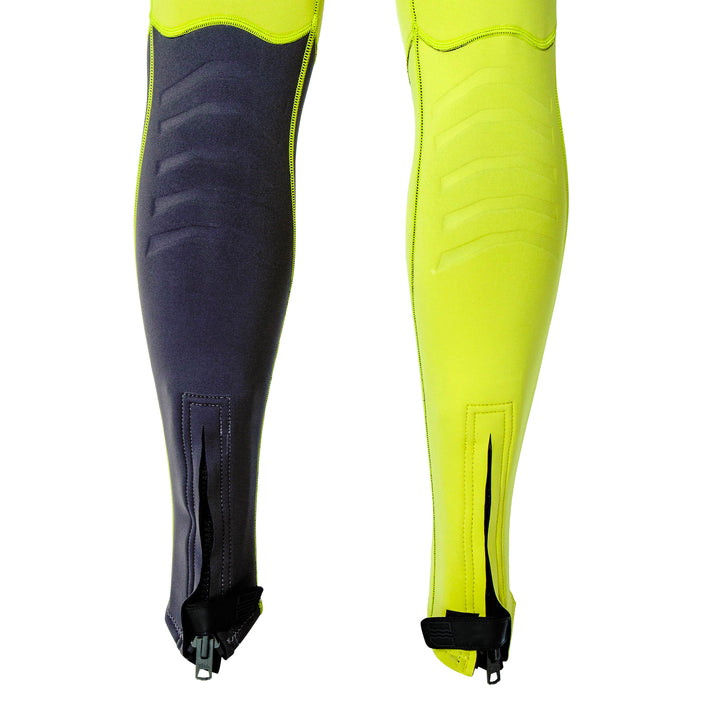Jetpilot Vintage John Wetsuit Neon Yellow colorway, Hook and loop zip free entryNew J1.5mm flatlock stitch for comfort and protection