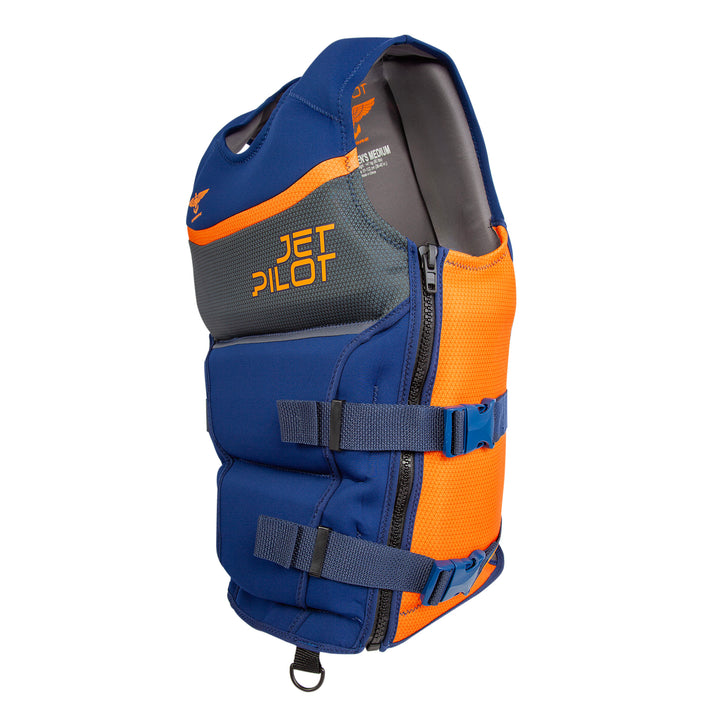 Side view of the F 86 Sabre Neoprene CGA Vest color navy