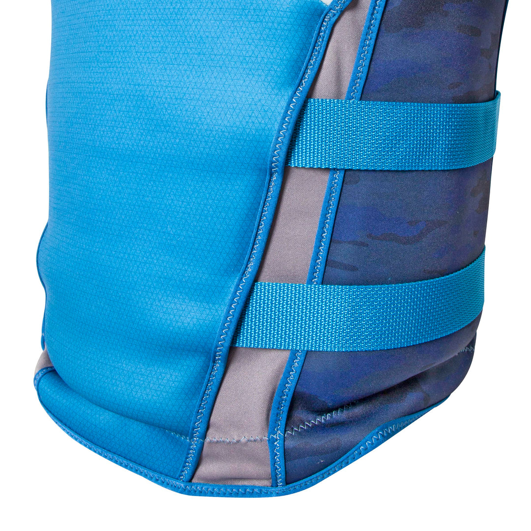 Back view of the F-86 Sabre Neoprene CGA Vest color blue camo