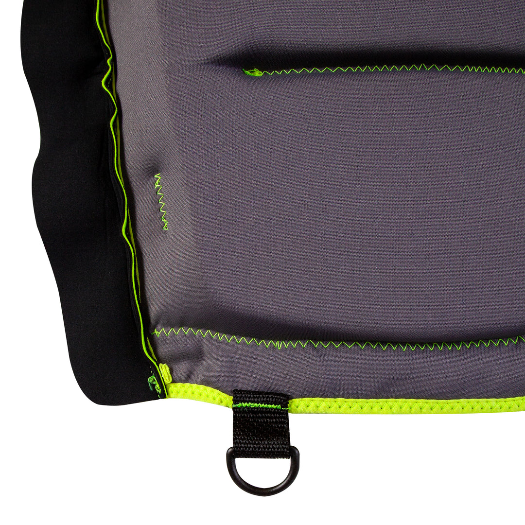 Inside front view of the F 86 Sabre Neoprene CGA Vest color neon showing the D ring