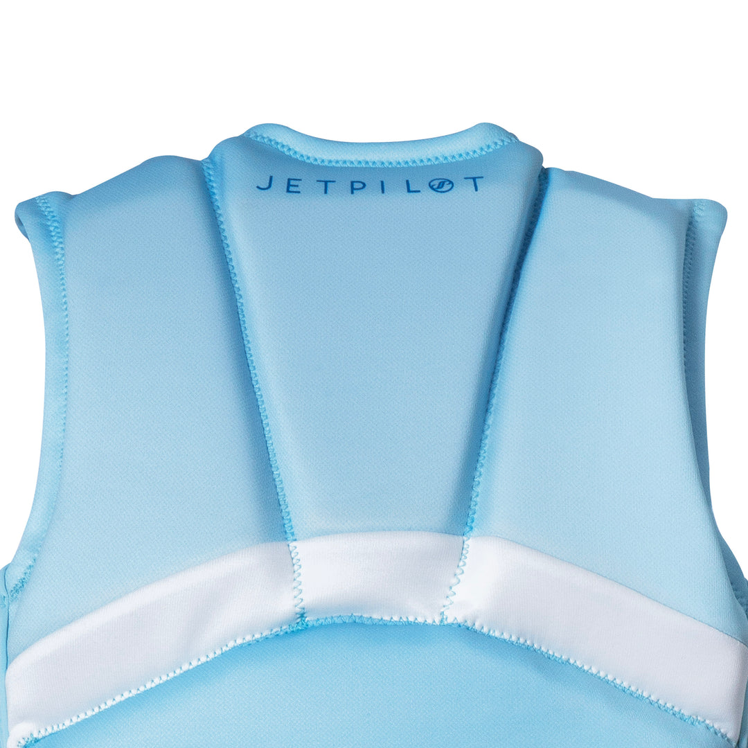 Back top view of the Jetpilot Women's Armada CGA vest showing the top back panels