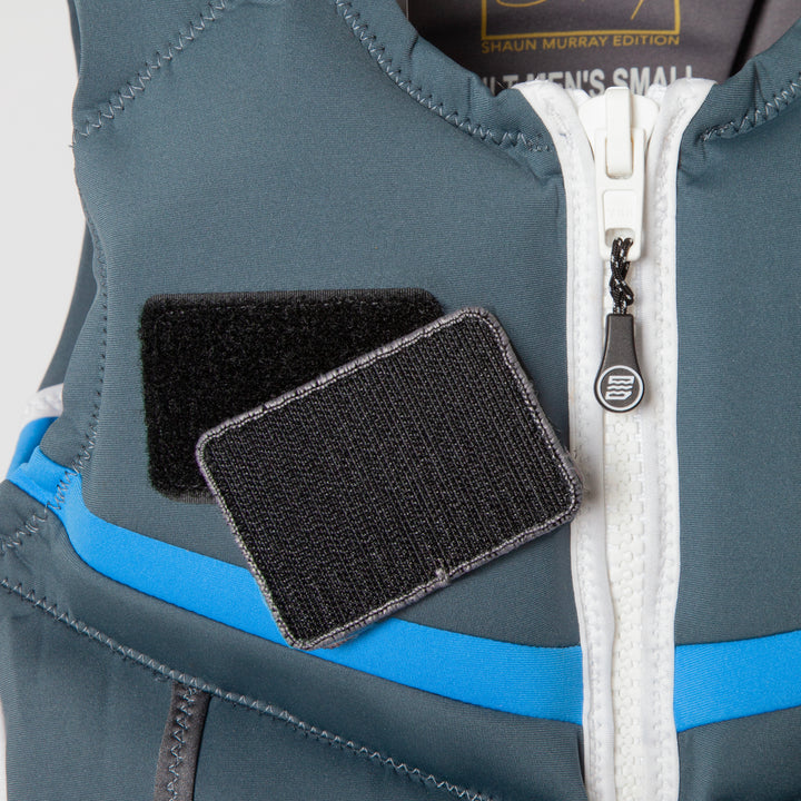 Jetpilot Shaun Murray removable patch logoCGA Vest  rear view