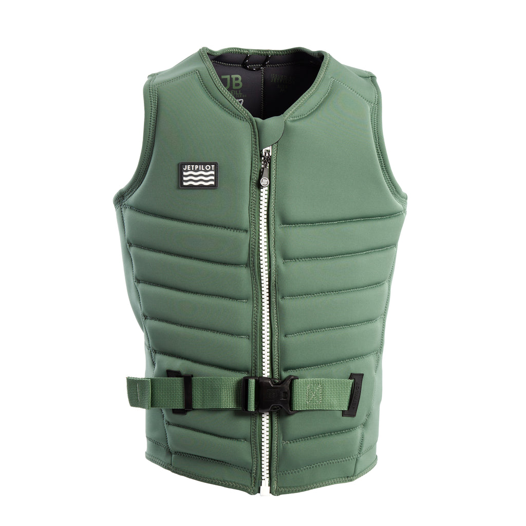 トップス hooded short vest - olive / pilot twill JP25147JBONEILL_GREEN_F_edit2_