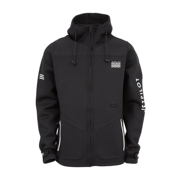 Front view of the Jetpilot Tour Coat. #color_black