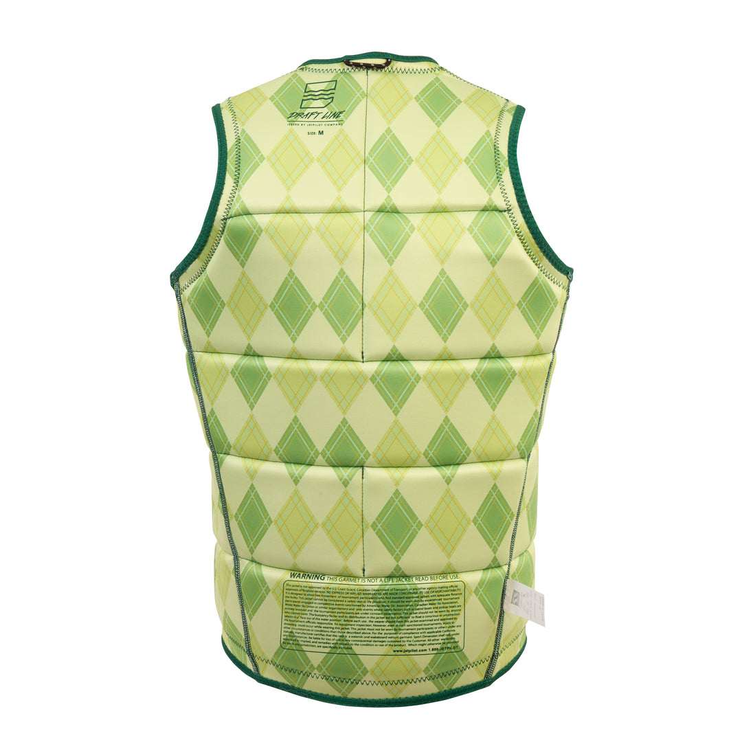 Rear view of the Jetpilot Draftline Comp vest.