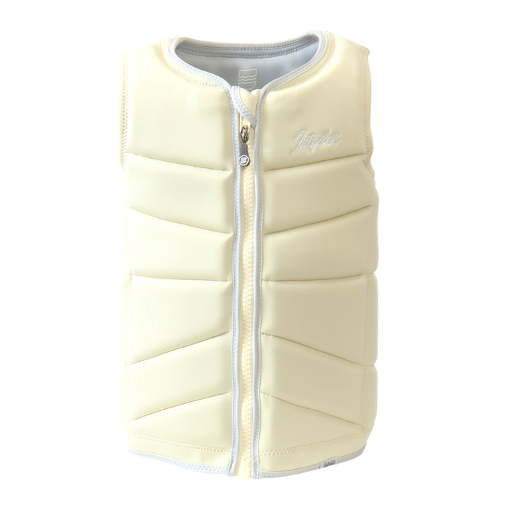 Front view of the Jetpilot Women's Aurelia Comp vest. #color_lemon