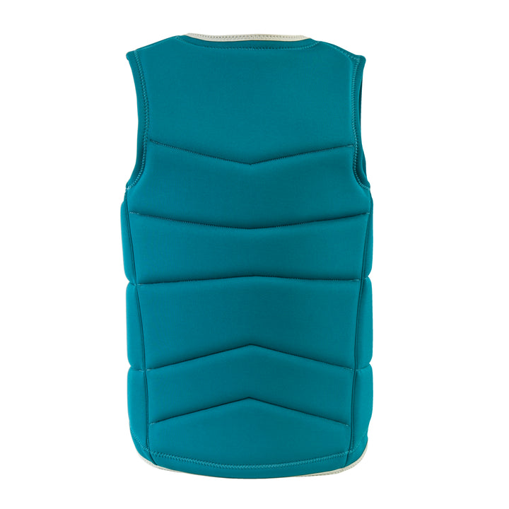 Rear view of the Jetpilot Women's Aurelia Comp vest. #color_plum-green
