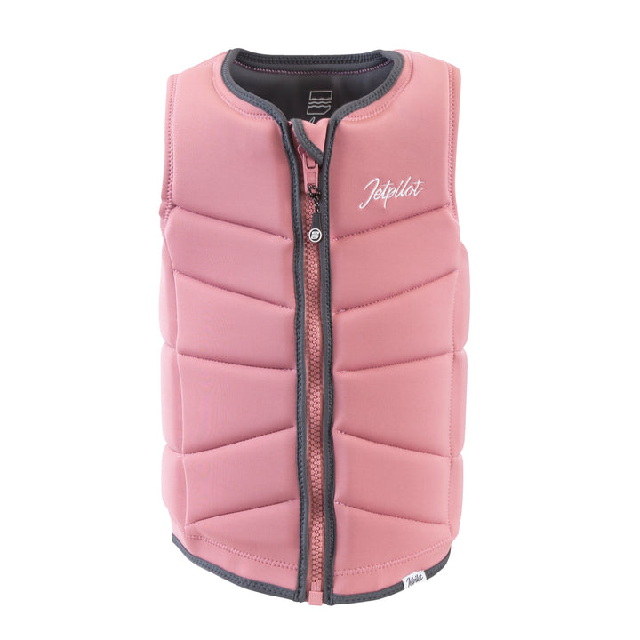 Front view of the Jetpilot Women's Aurelia Comp vest. #color_rose
