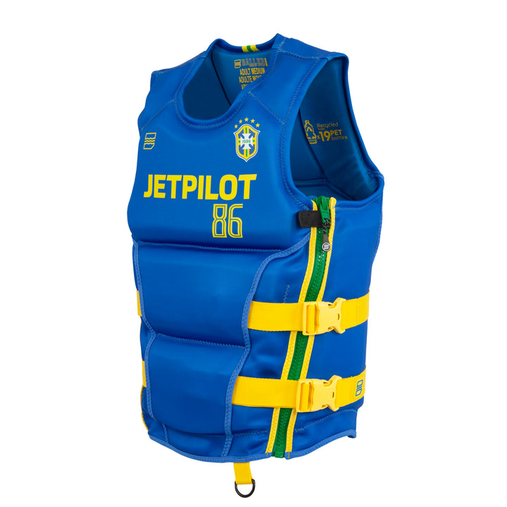Side view of the Jetpilot CGA Baller Vest. #color_blubrz