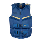 Front view of the Jetpilot's Shaun Murray coast guard approved wakeboarding vest. #color_navy