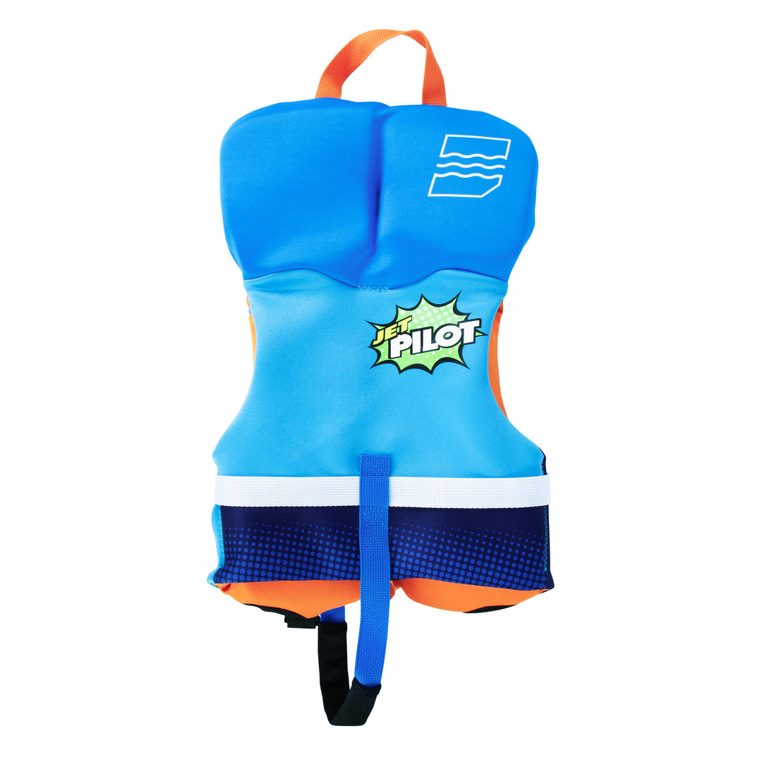 Rear view of the Jetpilot Infant Cause CGA vest. #color_blue