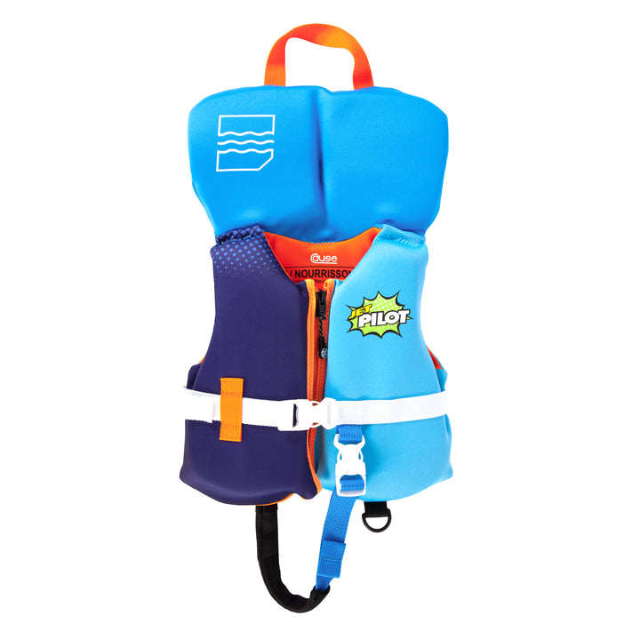 Front view of the Jetpilot Infant Cause CGA vest. #color_blue