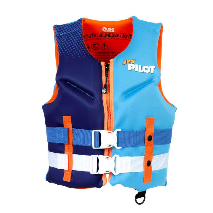 Front view of the Jetpilot Youth Cause CGA vest. 
