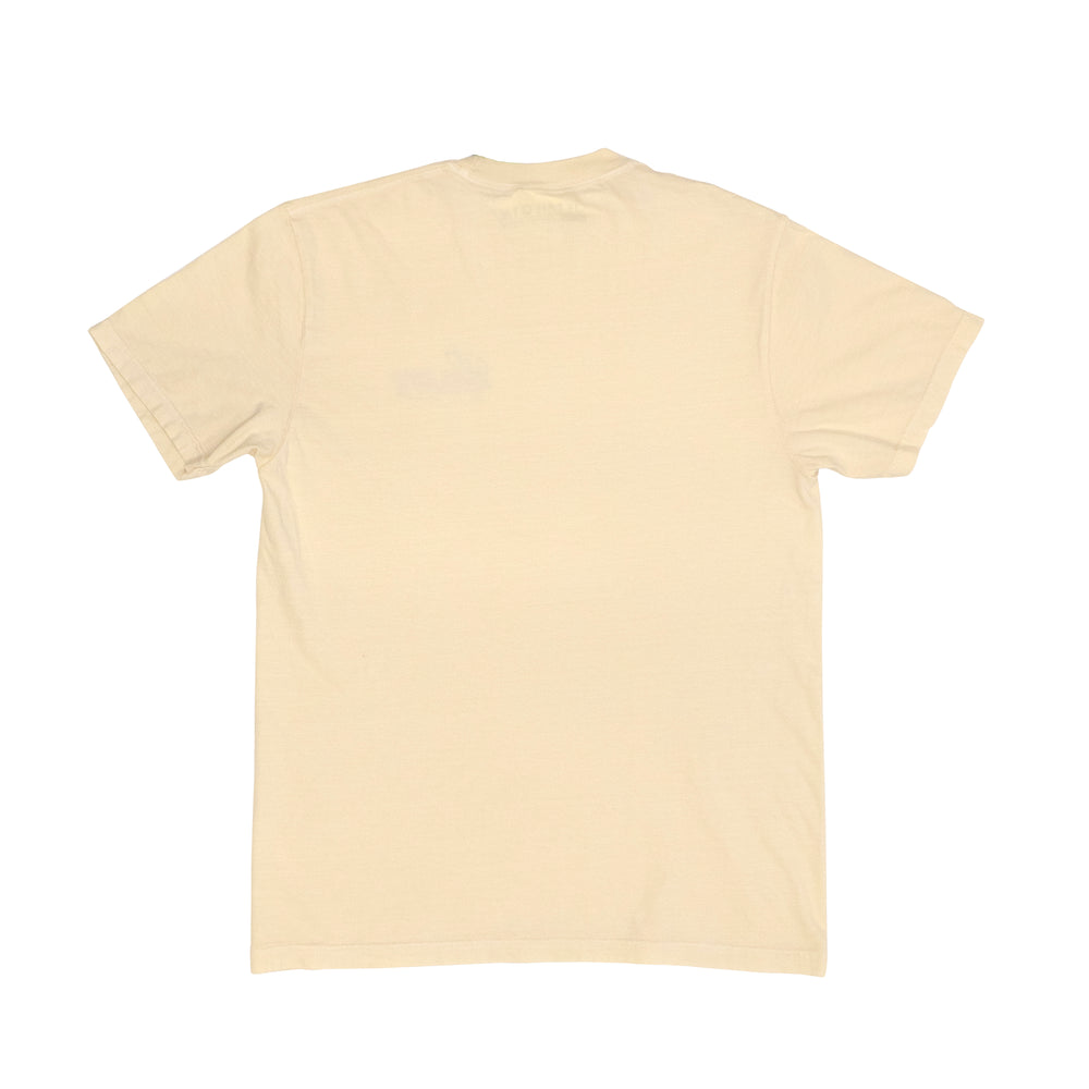 Beige t-shirt on a white background