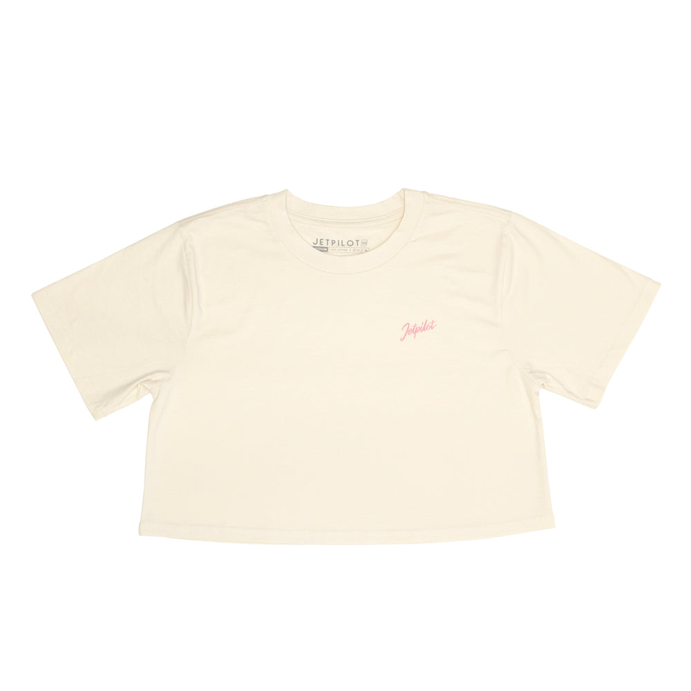 Ivory t-shirt on a white background
