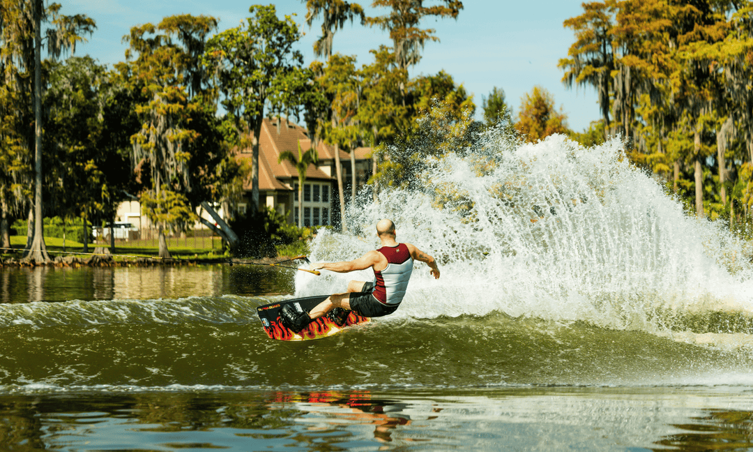 Jetpilot team rider Thomas Herman wakeboarding