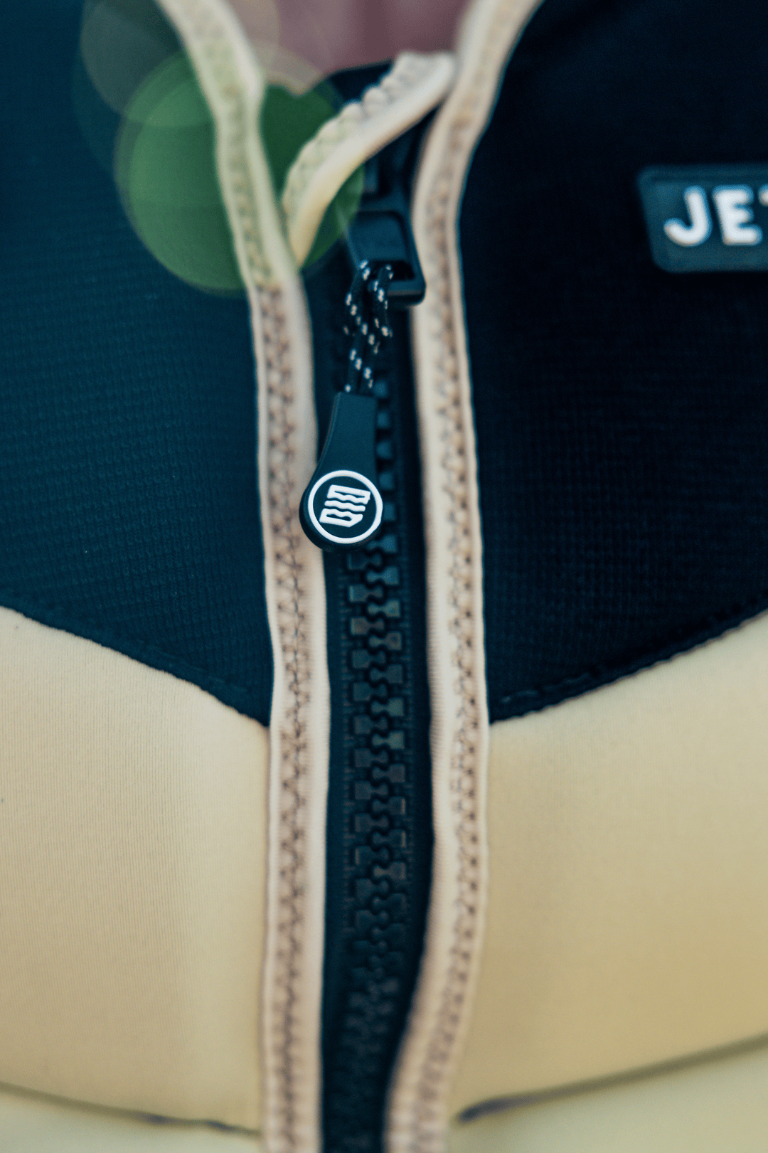 Thomas Herman Vest closeup view #color_khaki