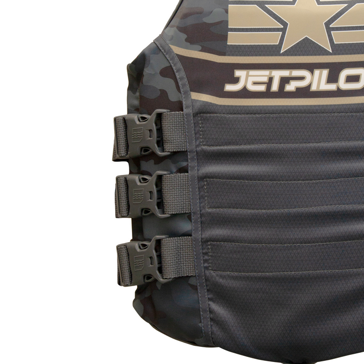 Front view of the Jetpilot F-86 Sabre Nylon Grey Camo colorway.