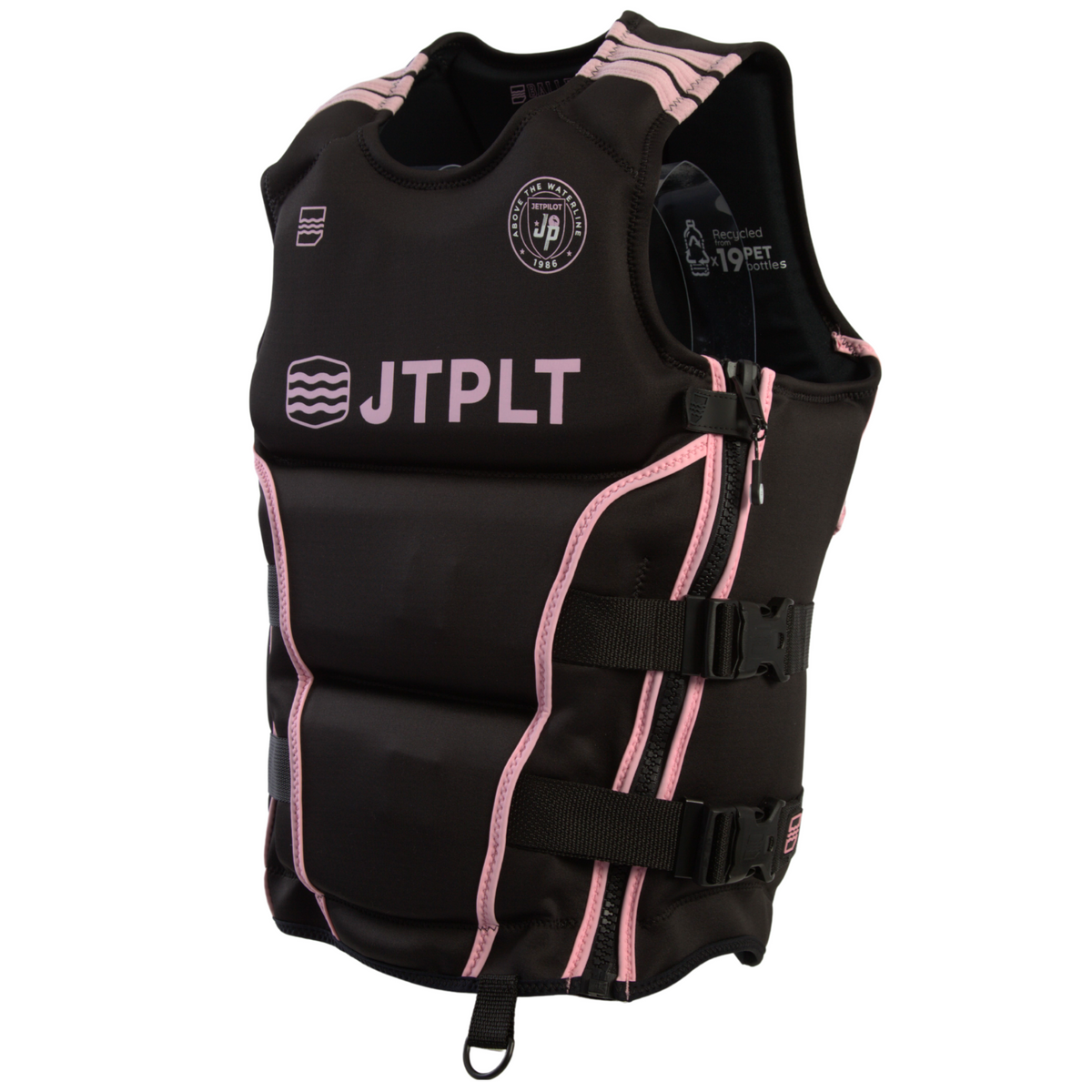 Side view of the Jetpilot Baller CGA vest. #color_black