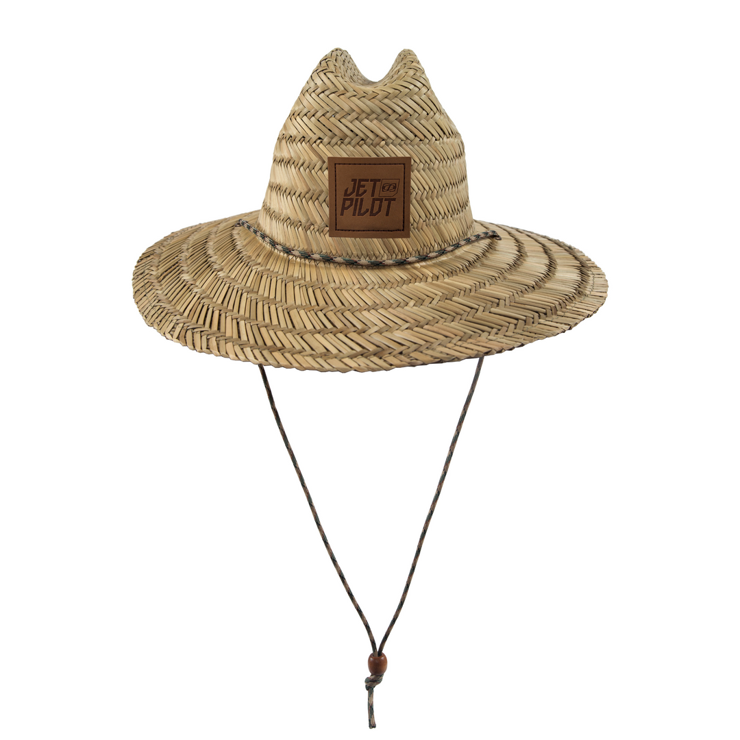 Image of the Jetpilot Baja hat with brown logo.
