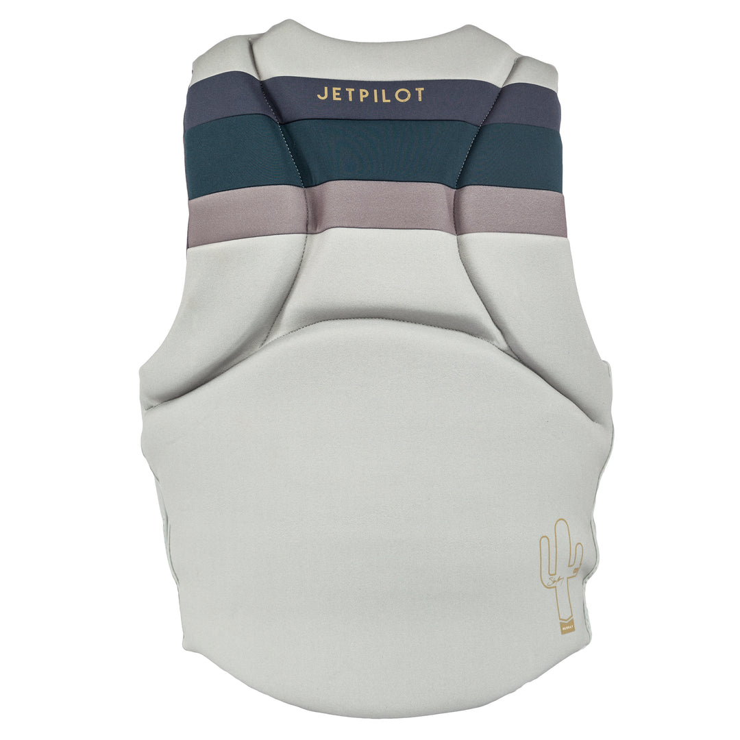 Rear view of the Jetpilot's Shaun Murray Signature Vest Silver colorway photo