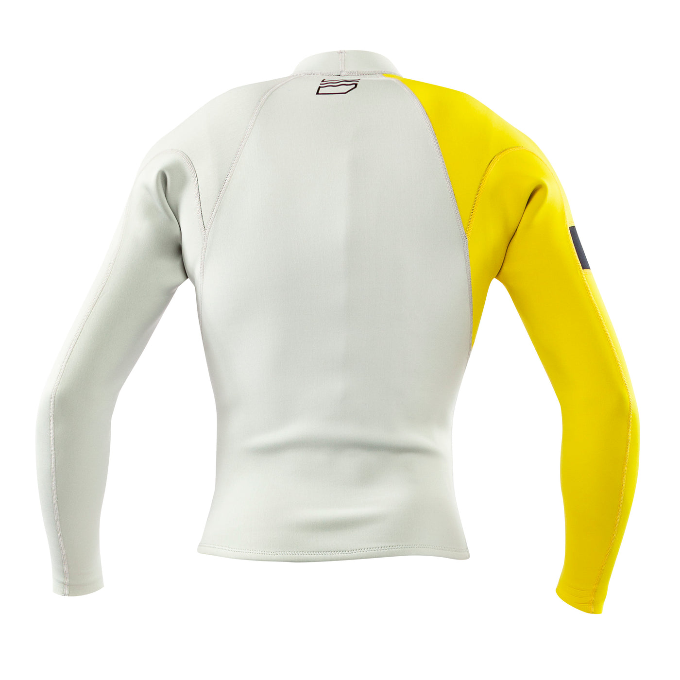 Back view of the Jetpilot F-86 Sabre Jacket Silver Yellow colorway.