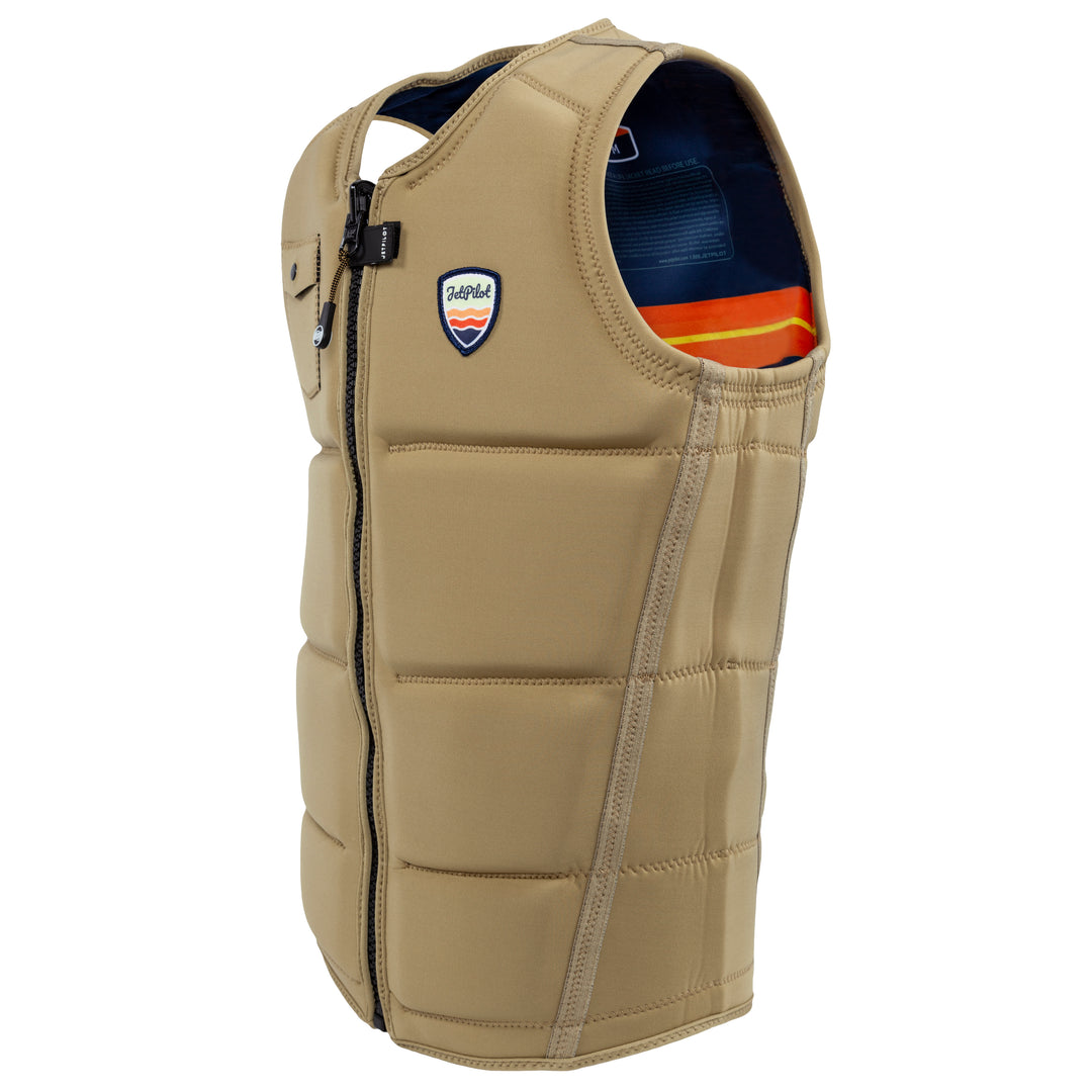 Side view of the Jetpilot's Aaron Rathy Signature Comp Vest Sand colorway side view photo