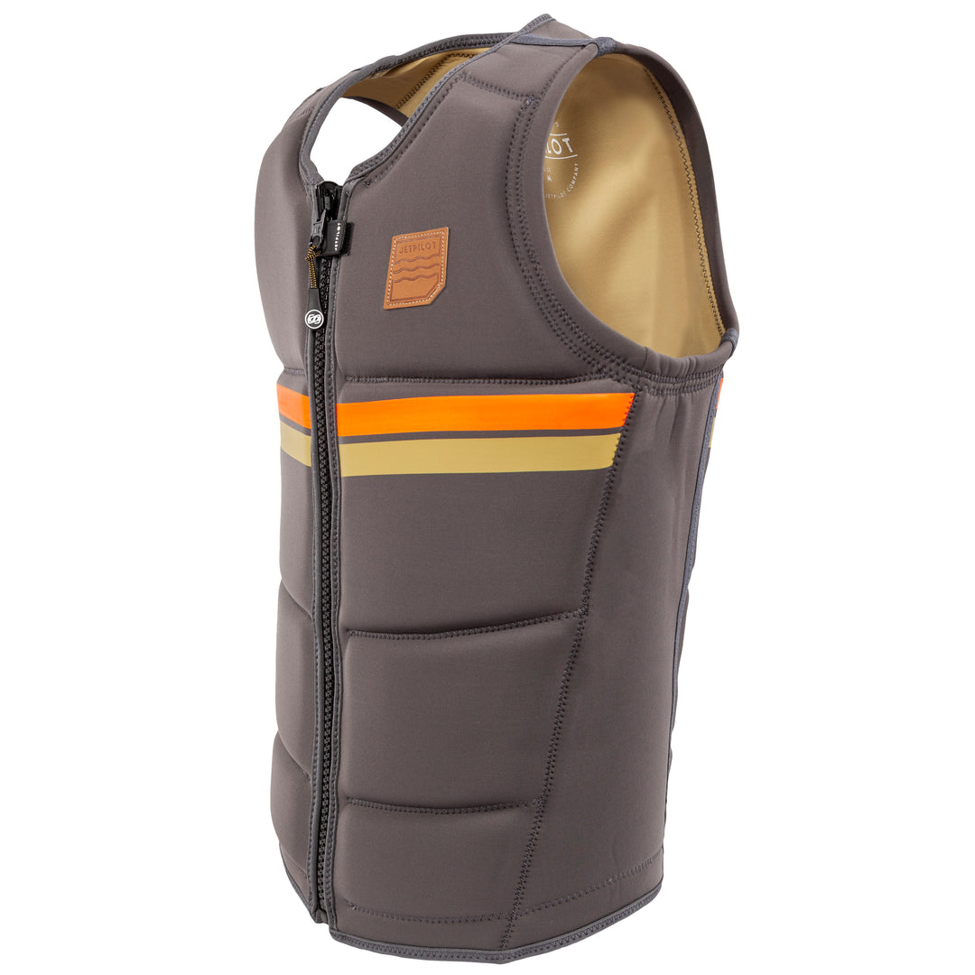 Side view of the Jetpilot  Freeboard Comp Vest in Charcoal