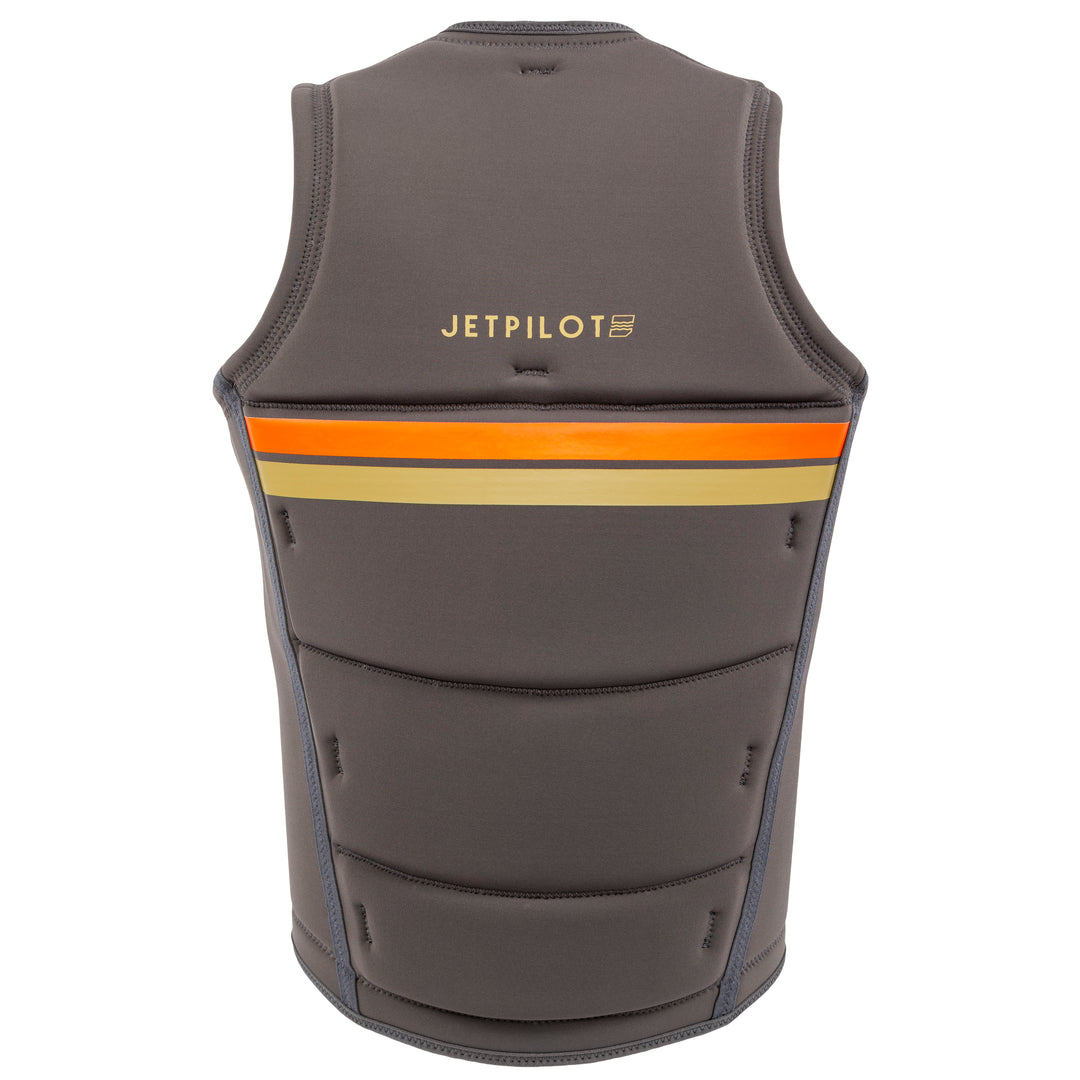 Rear view of the Jetpilot Freeboard Comp Vest in Charcoal 