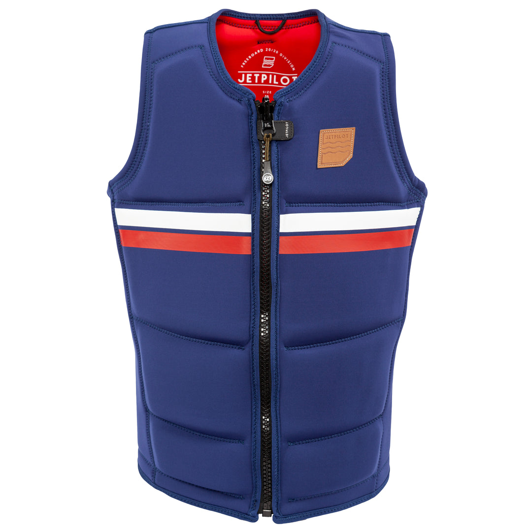 Front view of the Jetpilot Freeboard Comp Vest in Navy