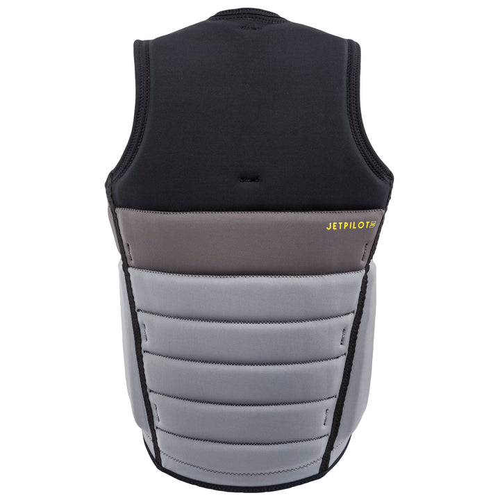 Rear view of the Jetpilot Draftline Comp Vest. #color_black-charcoal