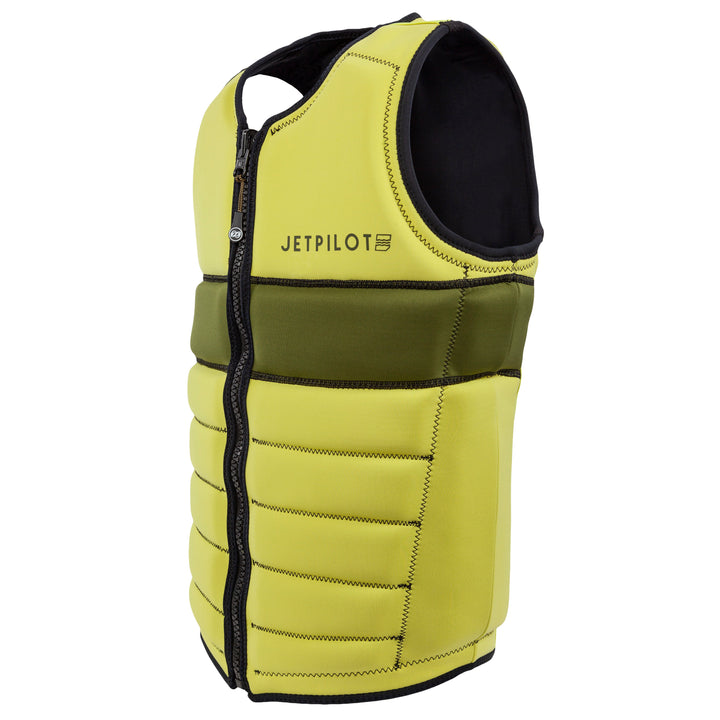 Side view of the Jetpilot Draftline Comp Vest. #color_black-charcoal