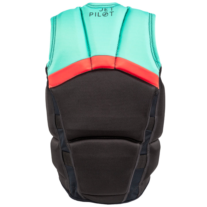 Rear view of the Jetpilot Women's Armada CGA vest. #color_armada-aqua