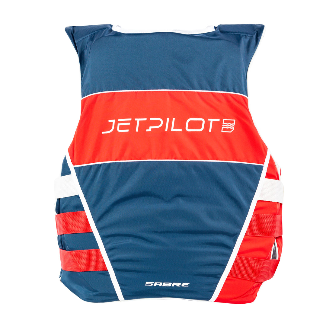 Rear view of the Jetpilot F-86 Sabre Nylon Red/Blue colorway.
