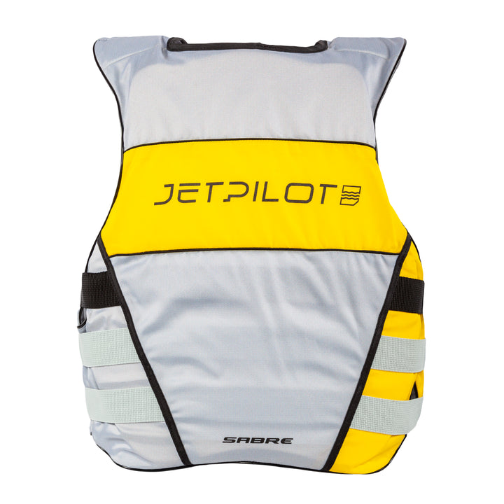 Rear view of the Jetpilot F-86 Sabre Nylon Silver/Yellow colorway.