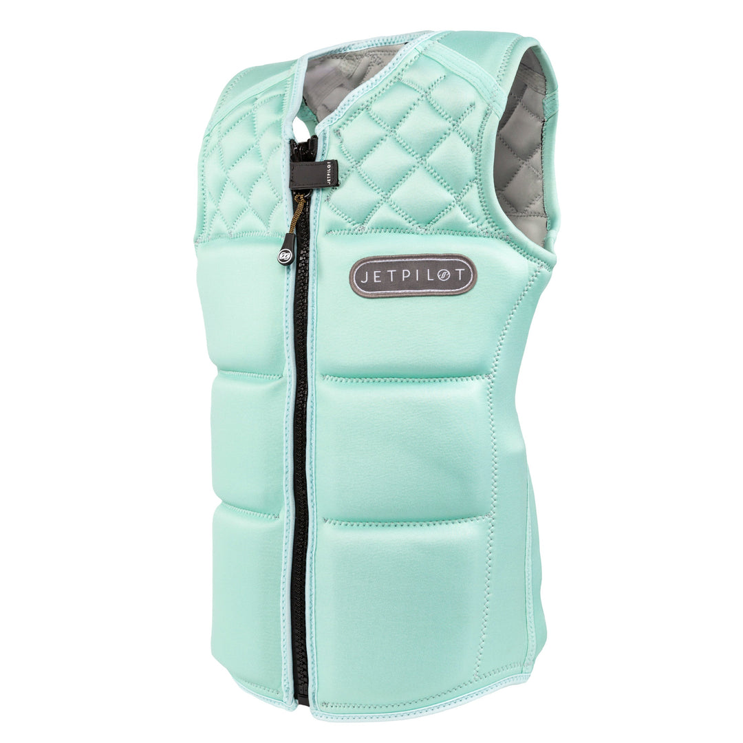 Side view of the Jetpilot Women's Wave Farer comp vest. #color_mint