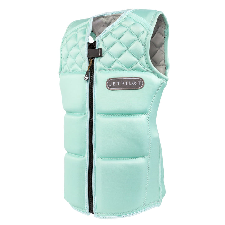 Side view of the Jetpilot Women's Wave Farer comp vest. #color_mint