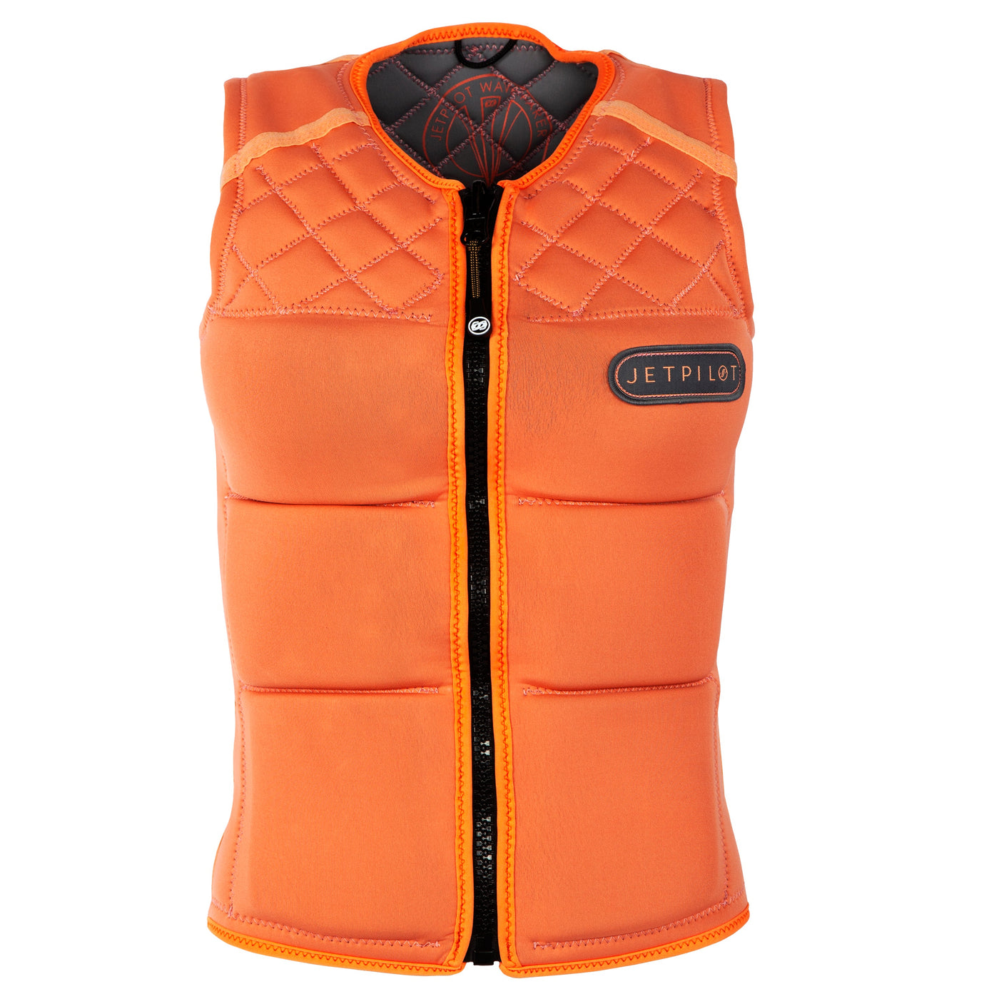 Front view of the Wave Farer comp vest in the Wave Coral colorway.