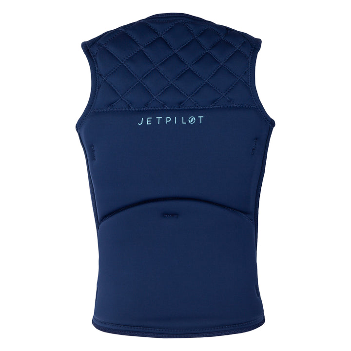 Rear view of the Wave Farer comp vest in the Wave Navy colorway.