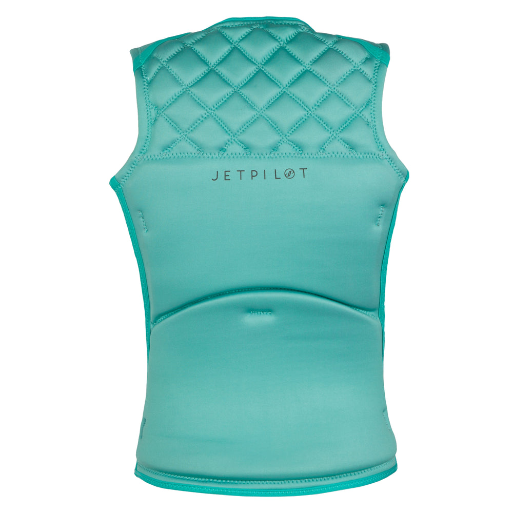 Rear view of the Wave Farer comp vest in the Wave Sea colorway.