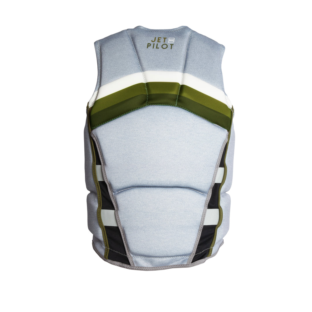 view of the Men's Jetpilot Armada CGA Vest. #color_grey-heather