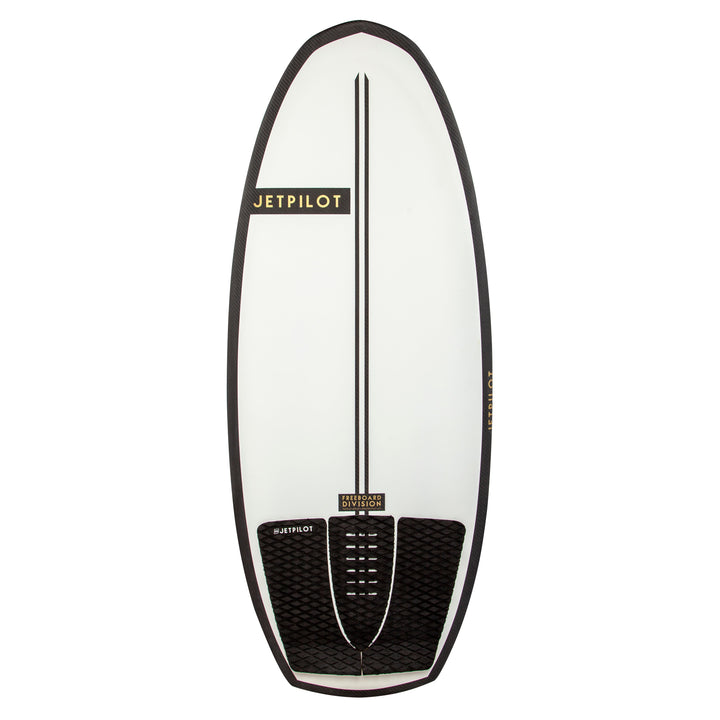 Front image of the Jetpilot Black Flag wake surfboard.